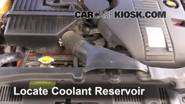 2009 Toyota Highlander Hybrid Limited 3.3L V6 Refrigerante (anticongelante) Cambiar refrigerante